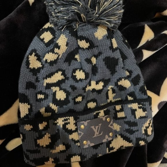 LV up cycled Winter hat - Picture 5 of 5